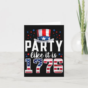Tarjeta Fiesta Como Si Fuera 1776 4 De Julio Estados Unido