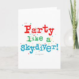 Tarjeta ¡Fiesta como un SKYDIVER!