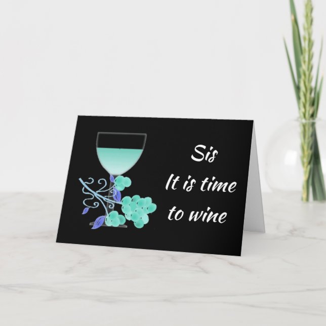 TARJETA FIESTA CON U & CELEBRA EL CUMPLEAÑOS DE MI **HERMA (Anverso)