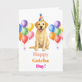 Tarjeta Fiesta de adopción Día de sorpresa Labrador Perro 