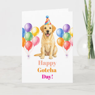 Tarjeta Fiesta de adopción Día de sorpresa Labrador Perro 