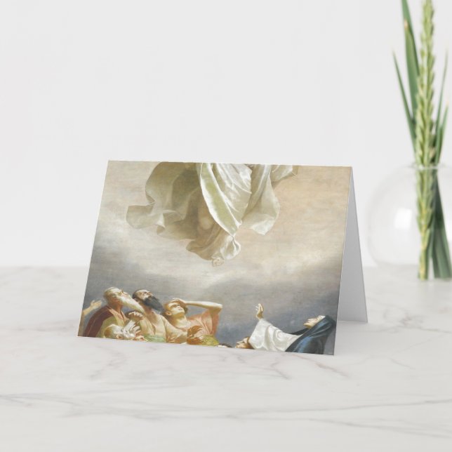 Tarjeta Fiesta De Ascensión Por Christi Himmelfahrt (Anverso)