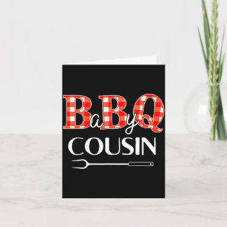 Tarjeta fiesta de baby shower prima barbacoa familiar ador