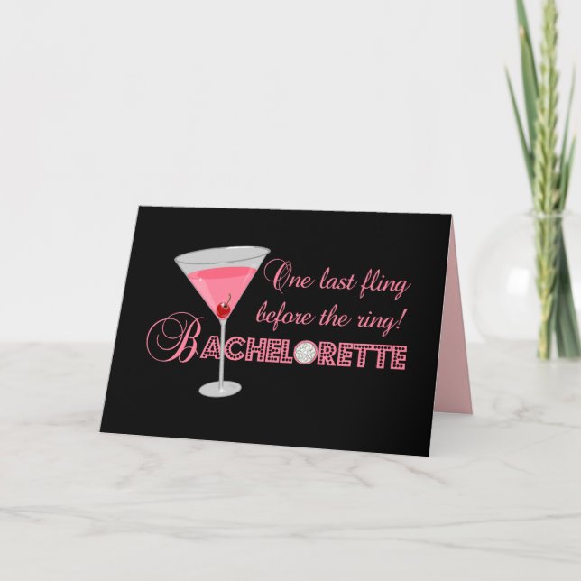 Tarjeta Fiesta de Bachelorette (Anverso)