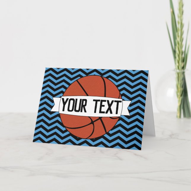 Tarjeta Fiesta de baloncesto Personalizado Nombre de equip (Anverso)