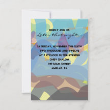 Tarjeta Fiesta de Bat Mitzvah de bar TORAH PINTADO