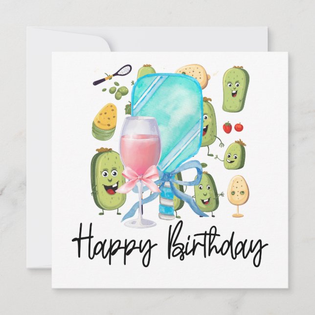 Tarjeta Fiesta de bolas de pólvora Cumpleaños (Anverso)