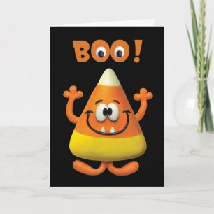 Tarjeta Fiesta de Boo Candy Corn Halloween