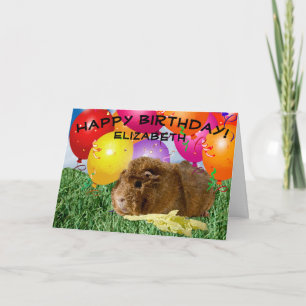 Tarjeta Fiesta de cerdo guineano baleó a Personalizado de 