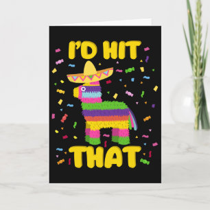 Tarjeta Fiesta de Cinco De Mayo Que Golpearía Esos Piñatas
