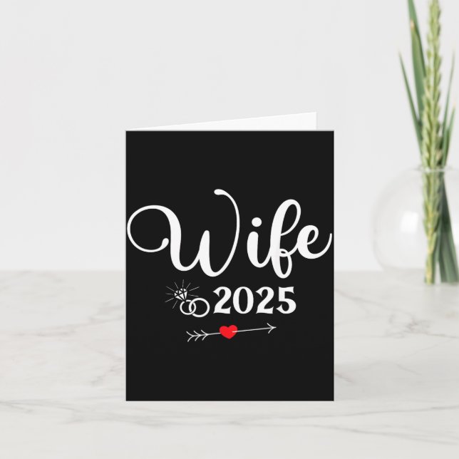 Tarjeta Fiesta de Compromiso 2025 Esposa Marido Coincident (Anverso)