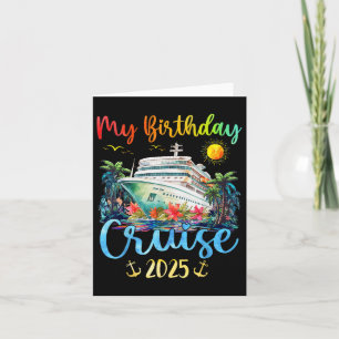 Tarjeta Fiesta de cruceros por mi cumpleaños 2025, Wo