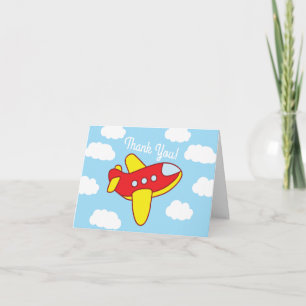 Tarjeta Fiesta de cumpleaños 1º aviones y jets lindos