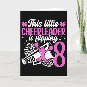 Tarjeta Fiesta de cumpleaños animadora 8 años
