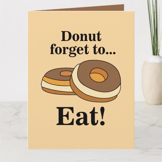 Tarjeta Fiesta de Cumpleaños con Donuts de Azúcar (Anverso)