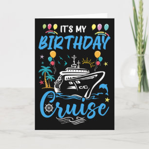 Tarjeta Fiesta de Cumpleaños Crucero Vacaciones Viaje Es M