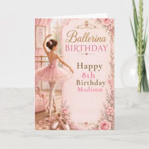 Tarjeta Fiesta de cumpleaños de bailarina