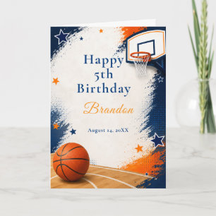 Tarjeta Fiesta de Cumpleaños de Baloncesto