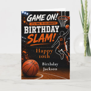 Tarjeta Fiesta de Cumpleaños de Baloncesto
