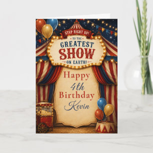 Tarjeta Fiesta de cumpleaños de circo