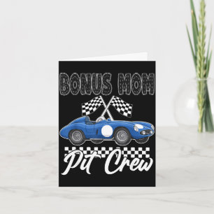 Tarjeta Fiesta de cumpleaños de coche de carreras familia