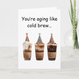 Tarjeta Fiesta de Cumpleaños de Cold Brew Café Vibraciones
