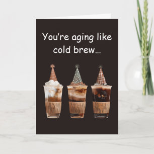 Tarjeta Fiesta de Cumpleaños de Cold Brew Café Vibraciones