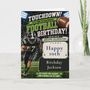 Tarjeta Fiesta de Cumpleaños de Fútbol