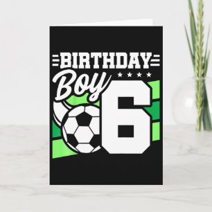 Tarjeta Fiesta de cumpleaños de fútbol para niños - Niño d