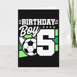 Tarjeta Fiesta de Cumpleaños de Fútbol para Niños - Niño d