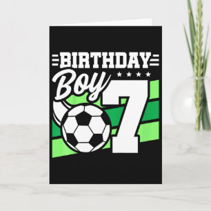 Tarjeta Fiesta de Cumpleaños de Fútbol para Niños - Niño d