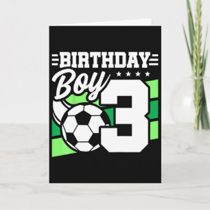 Tarjeta Fiesta de cumpleaños de fútbol para niños - Niño d