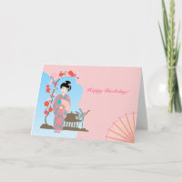 Fiesta de cumpleaños de Geisha chica