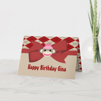 Tarjeta Fiesta de cumpleaños de la guinga del chica del
