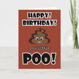 Tarjeta FIESTA de cumpleaños de niños de emoji divertida P