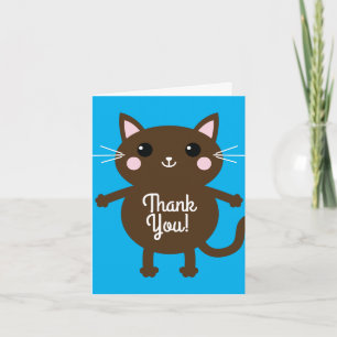 Tarjeta Fiesta de cumpleaños del gato