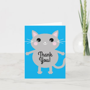 Tarjeta Fiesta de cumpleaños del gato
