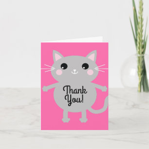 Tarjeta Fiesta de cumpleaños del gato