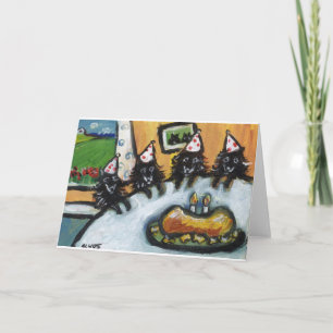 Tarjeta Fiesta de cumpleaños del verano del Schipperke