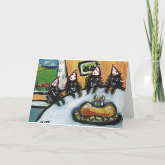 Tarjeta Fiesta de cumpleaños del verano del Schipperke