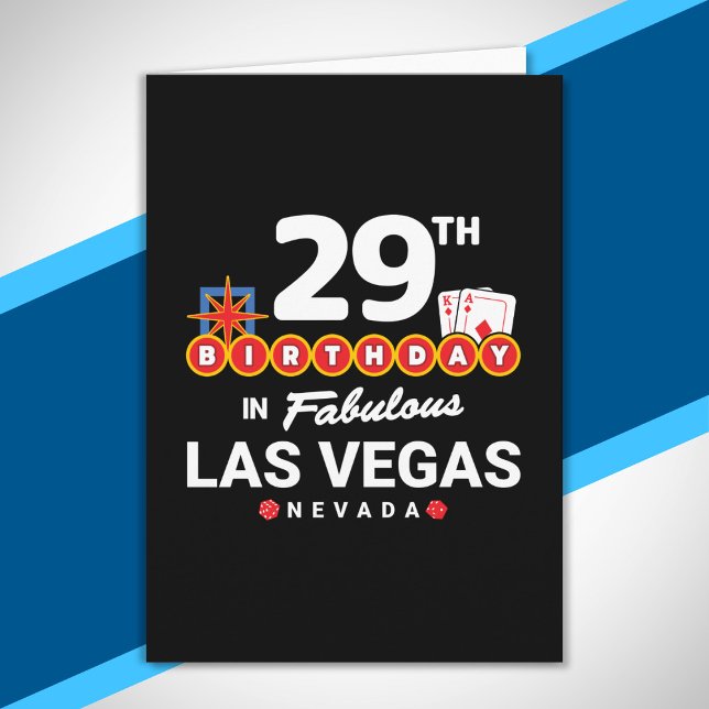 Tarjeta Fiesta de Cumpleaños en Las Vegas - 29 Cumpleaños  (Subido por el creador)