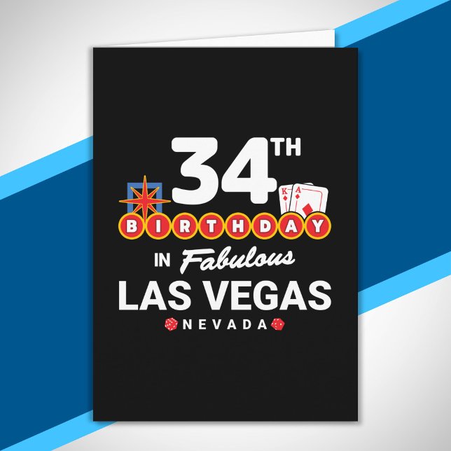 Tarjeta Fiesta de Cumpleaños en Las Vegas - 34º Cumpleaños (Subido por el creador)