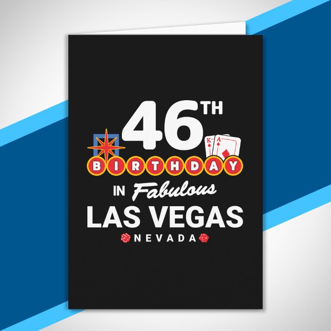 Tarjeta Fiesta de Cumpleaños en Las Vegas - 46º Cumpleaños (Subido por el creador)