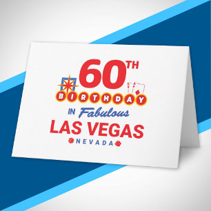 Tarjeta Fiesta de Cumpleaños en Las Vegas - Cumpleaños núm