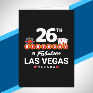 Tarjeta Fiesta de Cumpleaños en Las Vegas - Cumpleaños núm