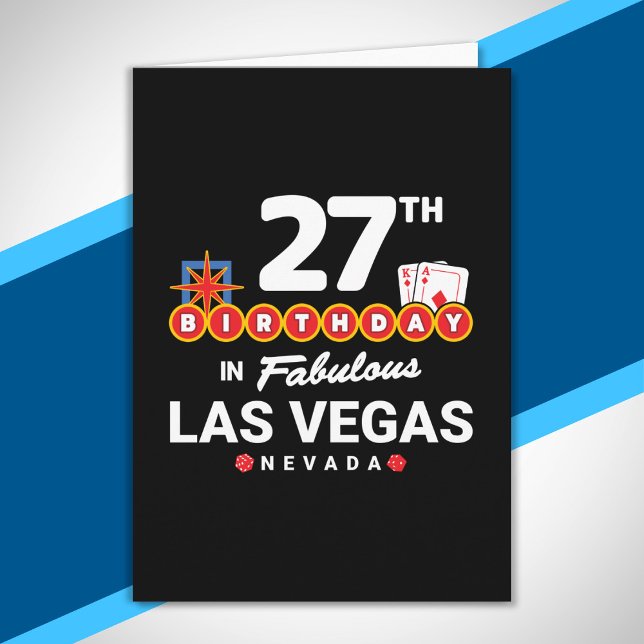 Tarjeta Fiesta de Cumpleaños en Las Vegas - Cumpleaños núm (Subido por el creador)