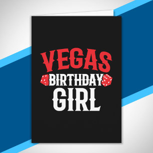 Tarjeta Fiesta de cumpleaños en Las Vegas Viaje de chicas 