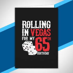 Tarjeta Fiesta de cumpleaños número 65 en Las Vegas - Roda