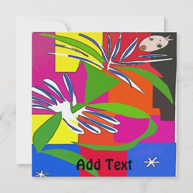 Tarjeta Fiesta de danza invitado, Chica (Anverso)