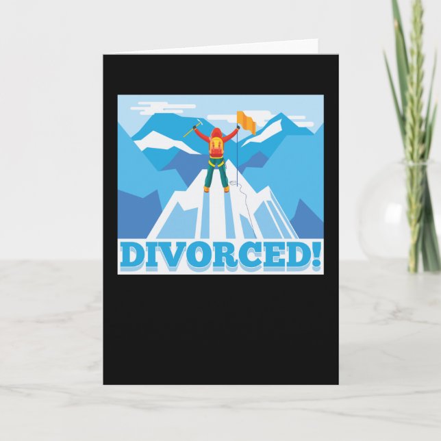 Tarjeta Fiesta de Divorcio Gracioso Equipo de Apoyo Escuad (Anverso)